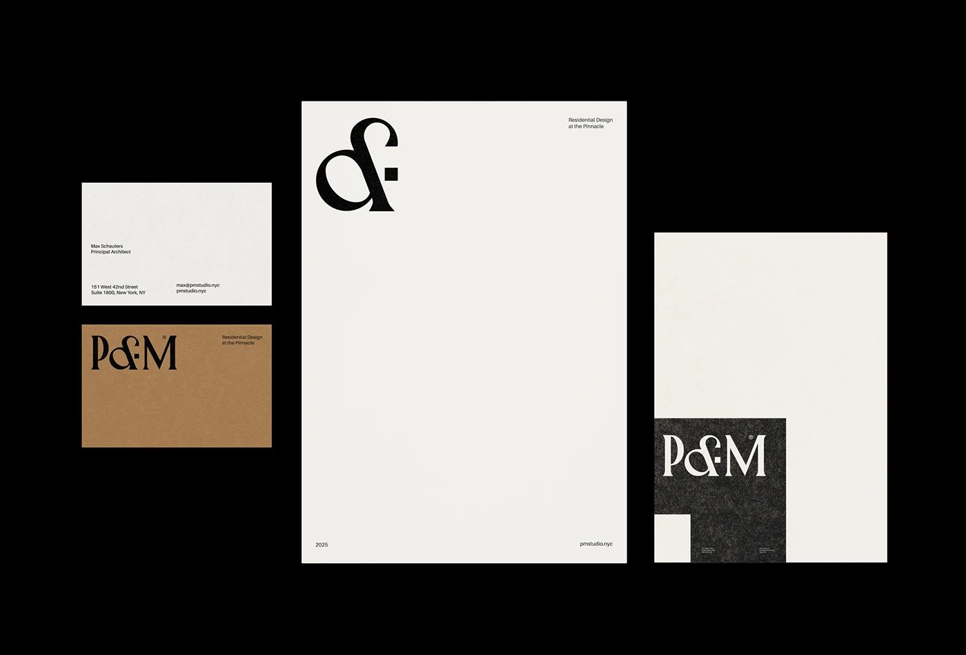 PM Brand Identity branding identity typography details