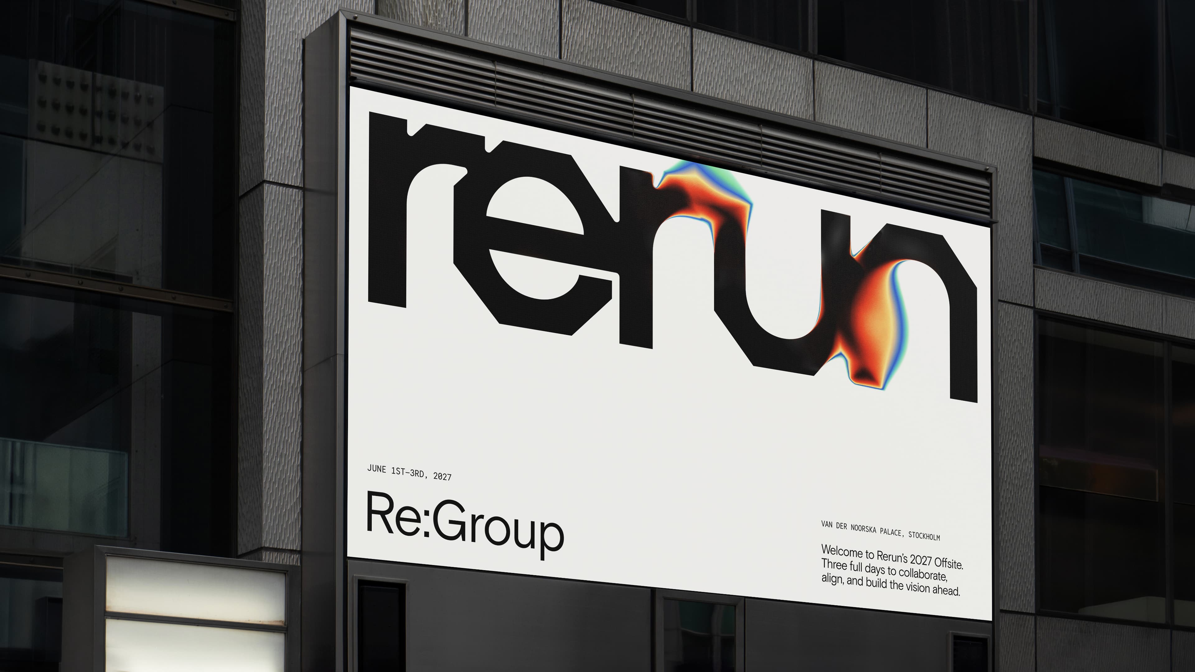 Rerun branding design asset detail 3