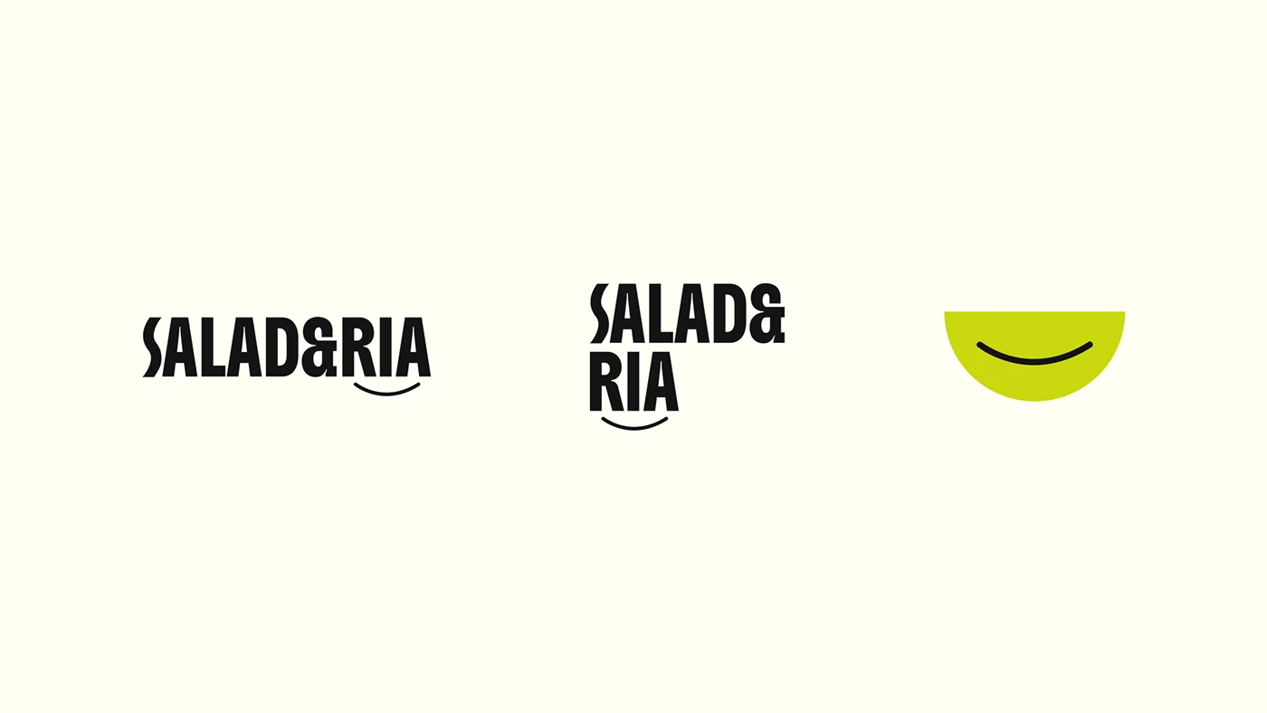 SALAD&RIA branding packaging label and sticker design