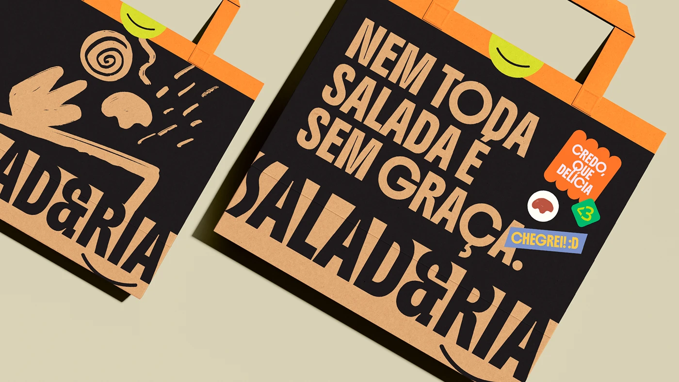 SALAD&RIA branding color palette and identity detail