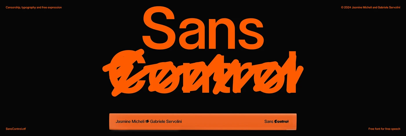 Sans Control - Free Font free fonts identity typography details