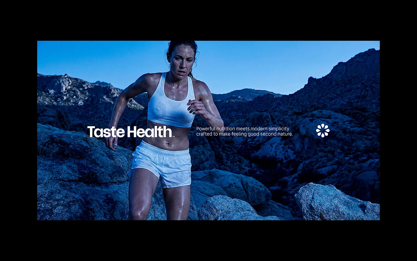Taste Health branding product packaging pouch trio