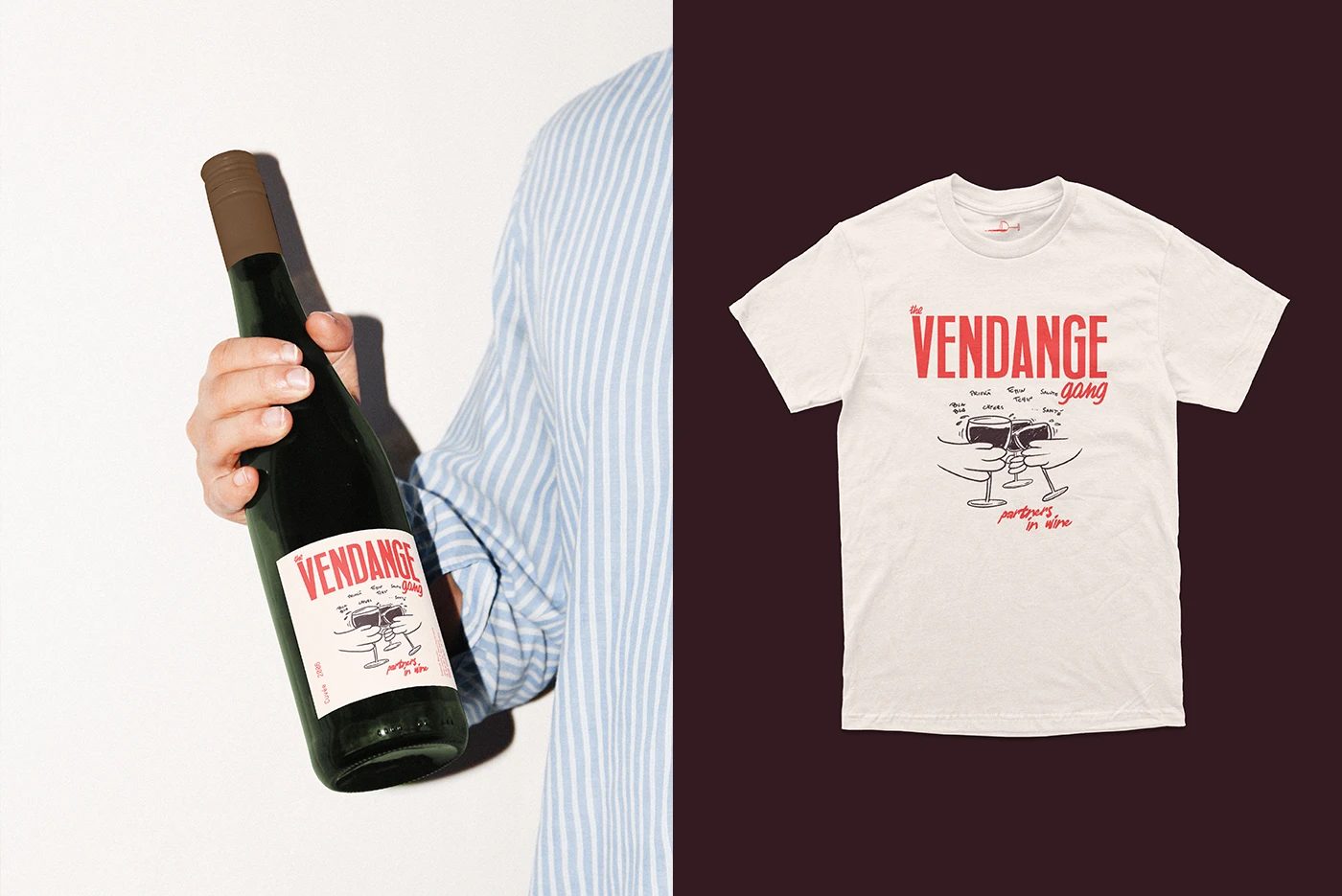 The Vendange Gang Wine Branding and Visual Identity