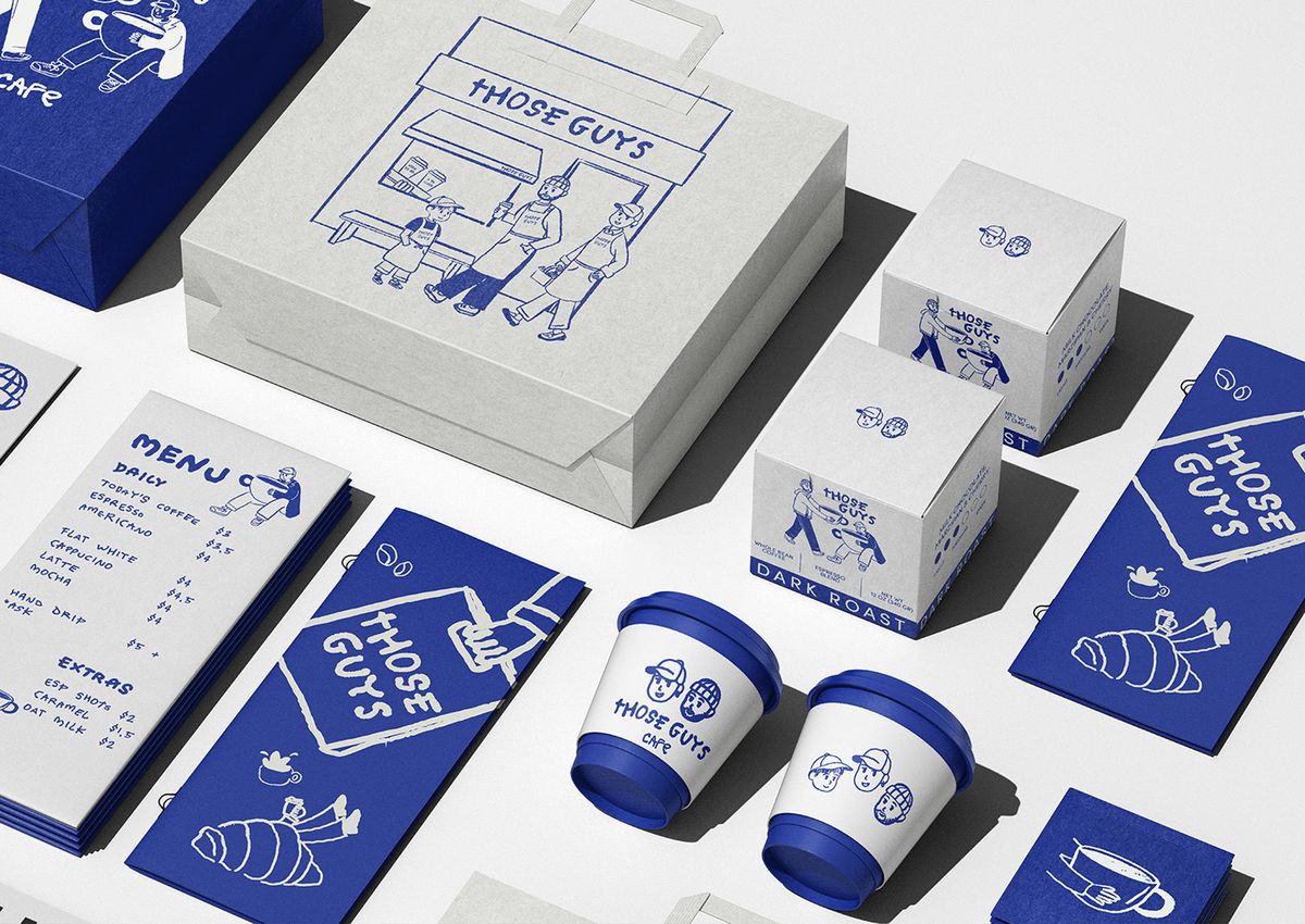 A Bold and Modern Coffee Brand Identity Crafted for Those Guys Cafe