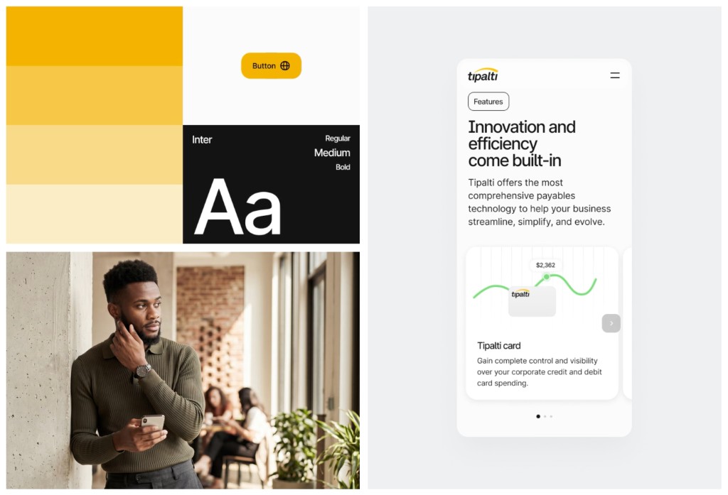 Tipalti Fintech Platform Web Design and Design System