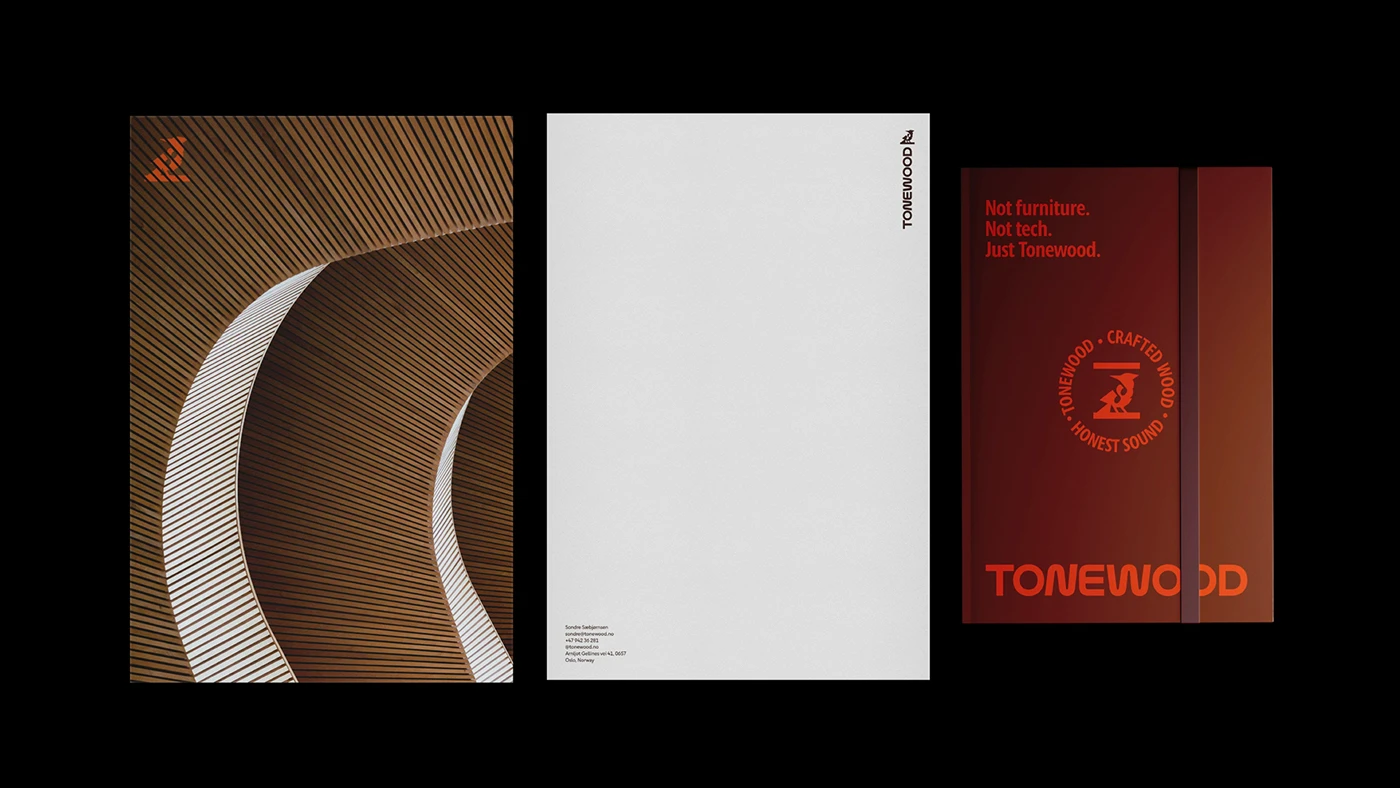 Visual Identity and Design System Developed for Tonewood Acoustic Studio