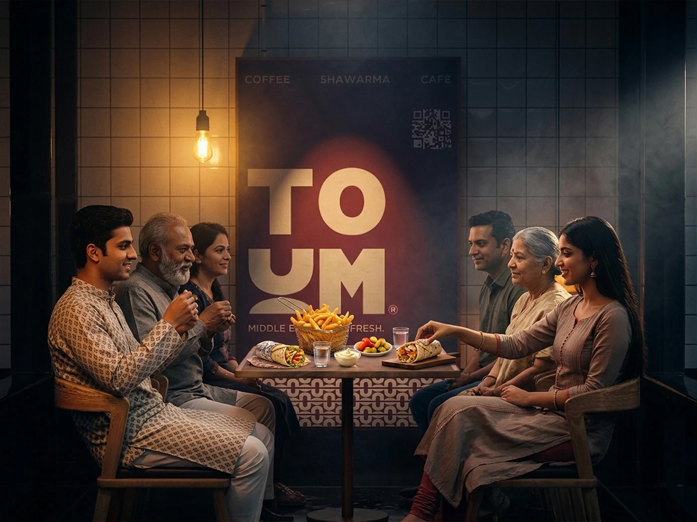 TOUM packaging details and paper texture finish