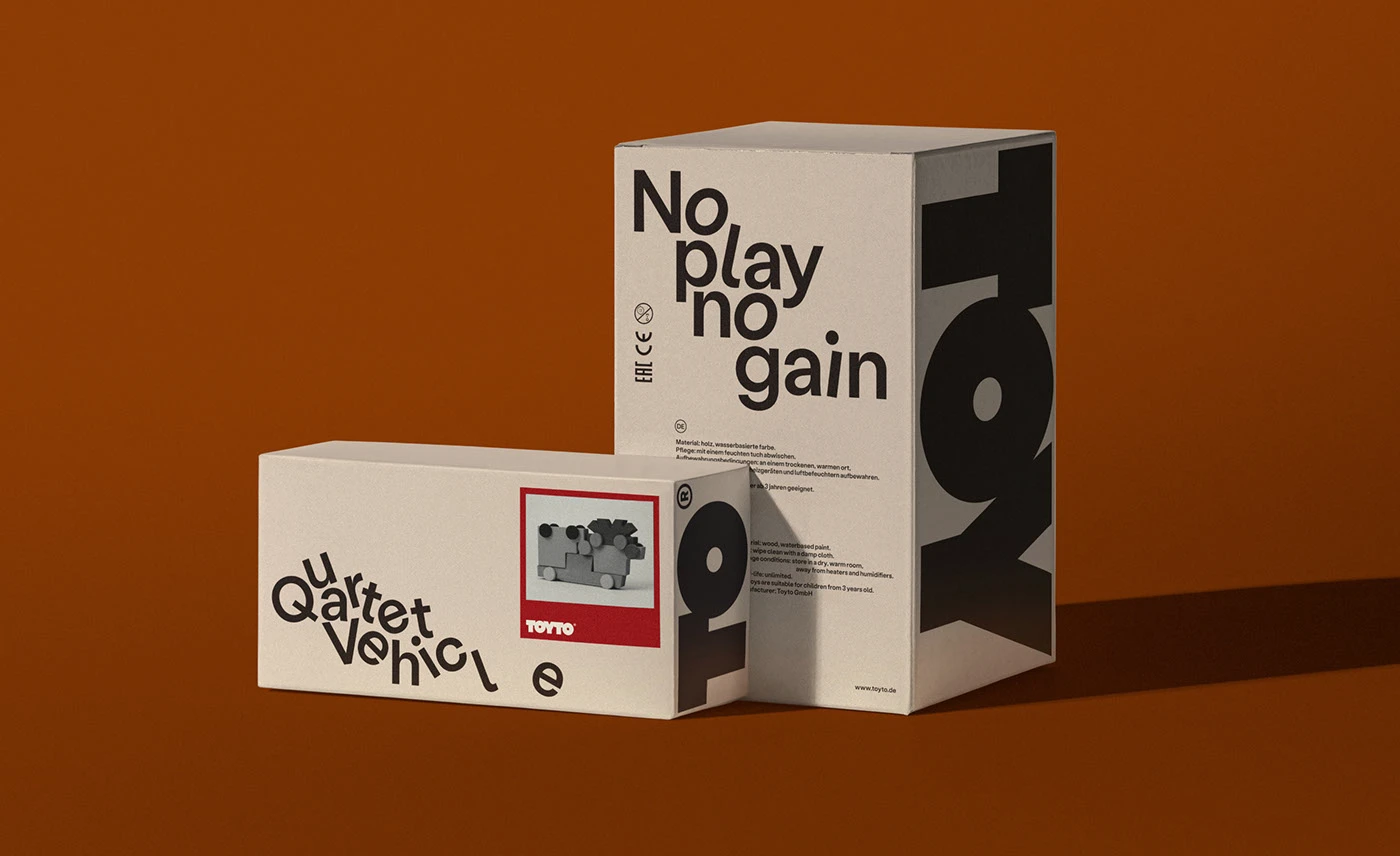 Toyto branding packaging graphics layout