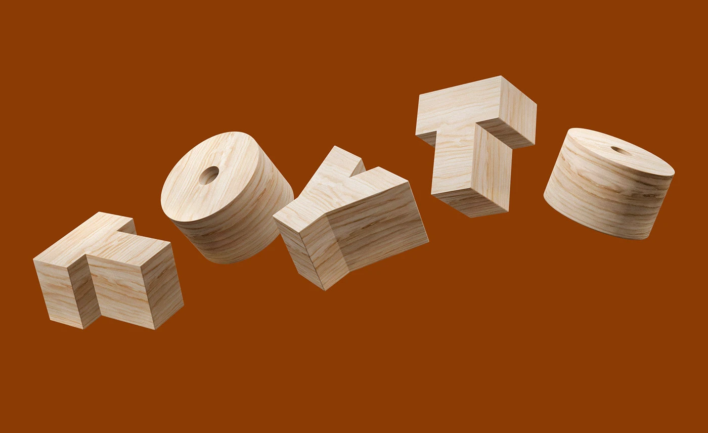 Toyto branding merchandise layout design