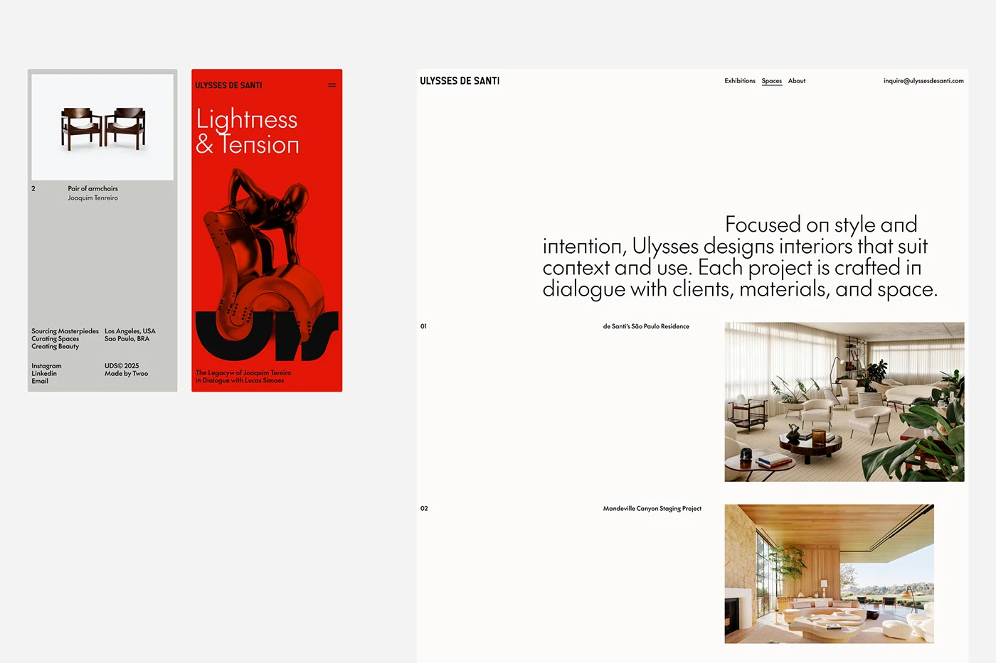 UDS Studio Crafts Minimalist Digital Web Experience