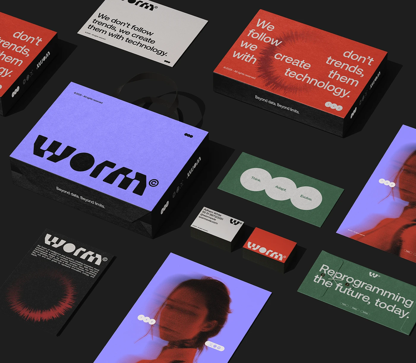 WORM Visual Identity Branding by Jonas Bombardelli