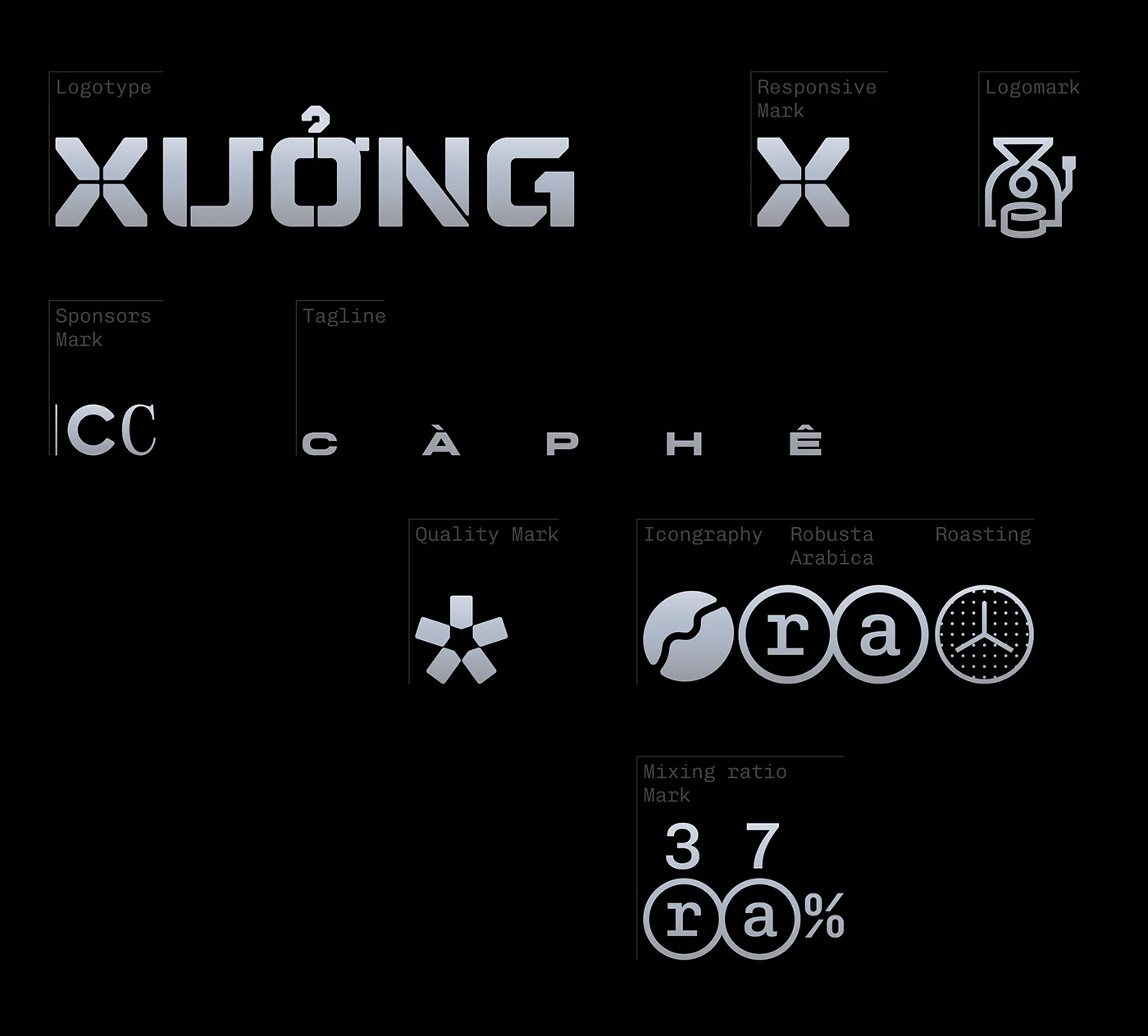 Xuong Caphe branding brand design asset