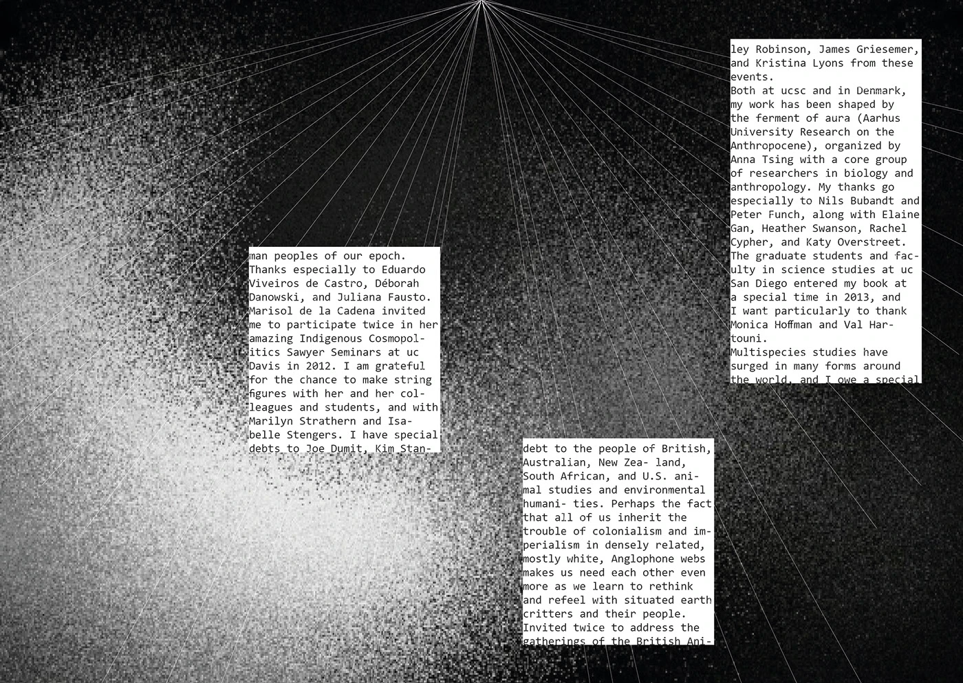 Staying with the Trouble editorial design spread 11