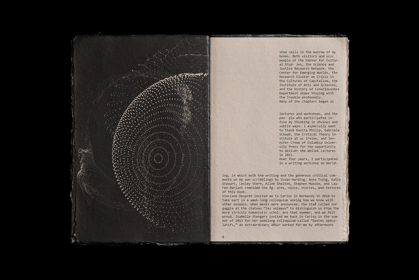 Staying with the Trouble editorial design spread 7