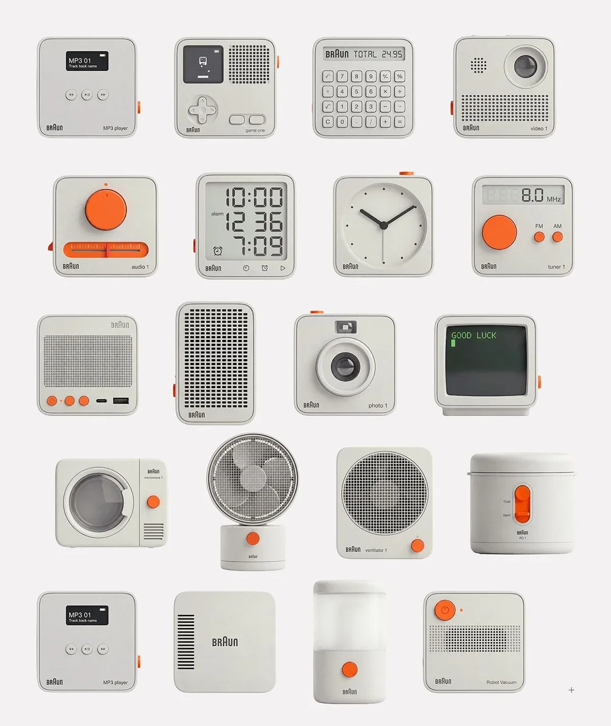 Rams System Icons skeuomorphic industrial design hero graphic mockup