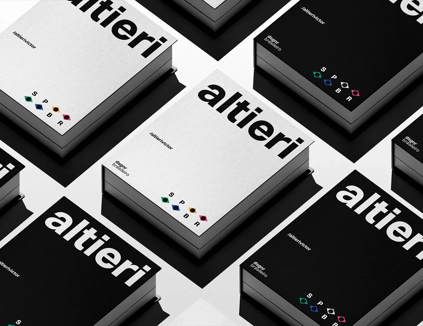 Altieri Victor branding hero layout mockup
