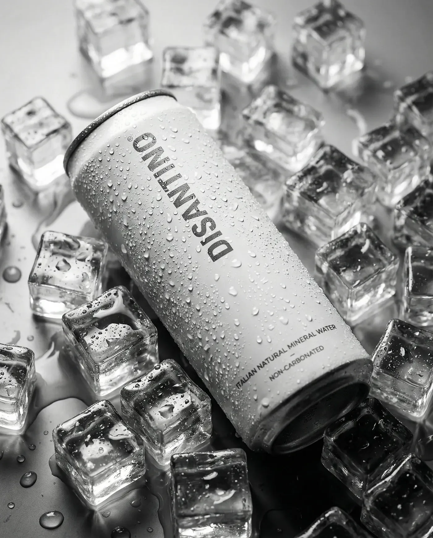 DISANTINO® WATER Packaging branding hero graphic mockup