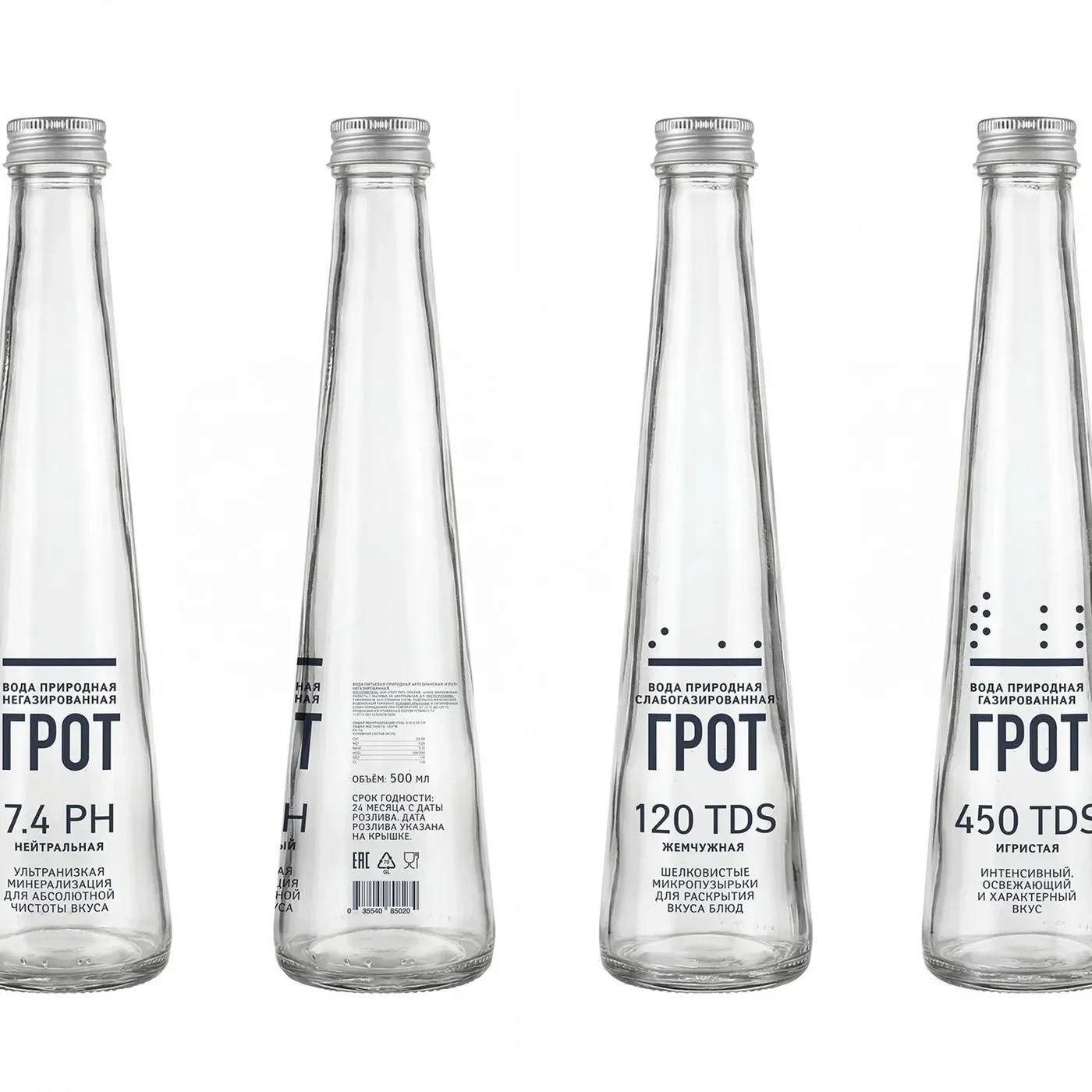 GROT premium packaging design by Mariya Churilo showing bottle front view