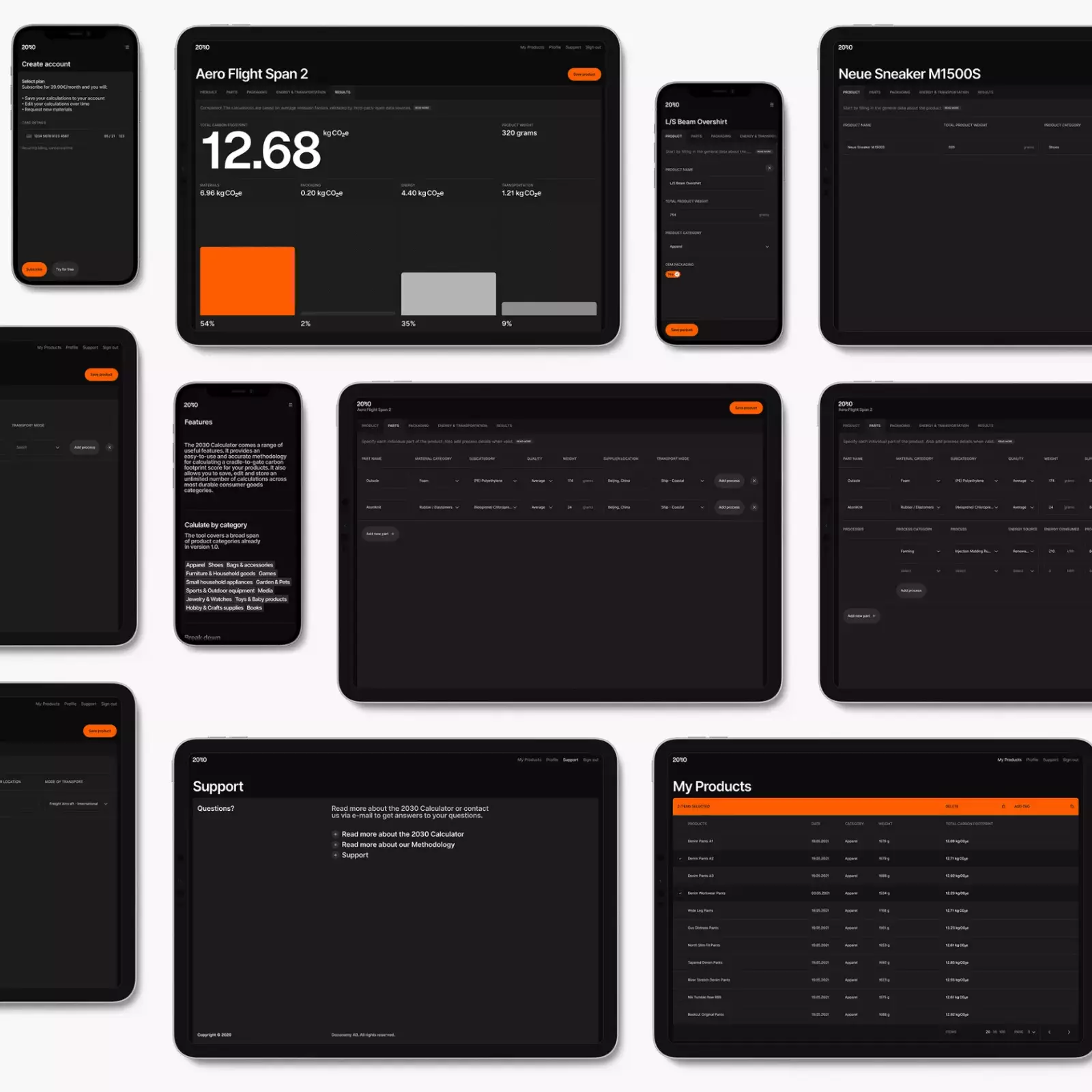 UI/UX for Doconomy 2030 Calculator