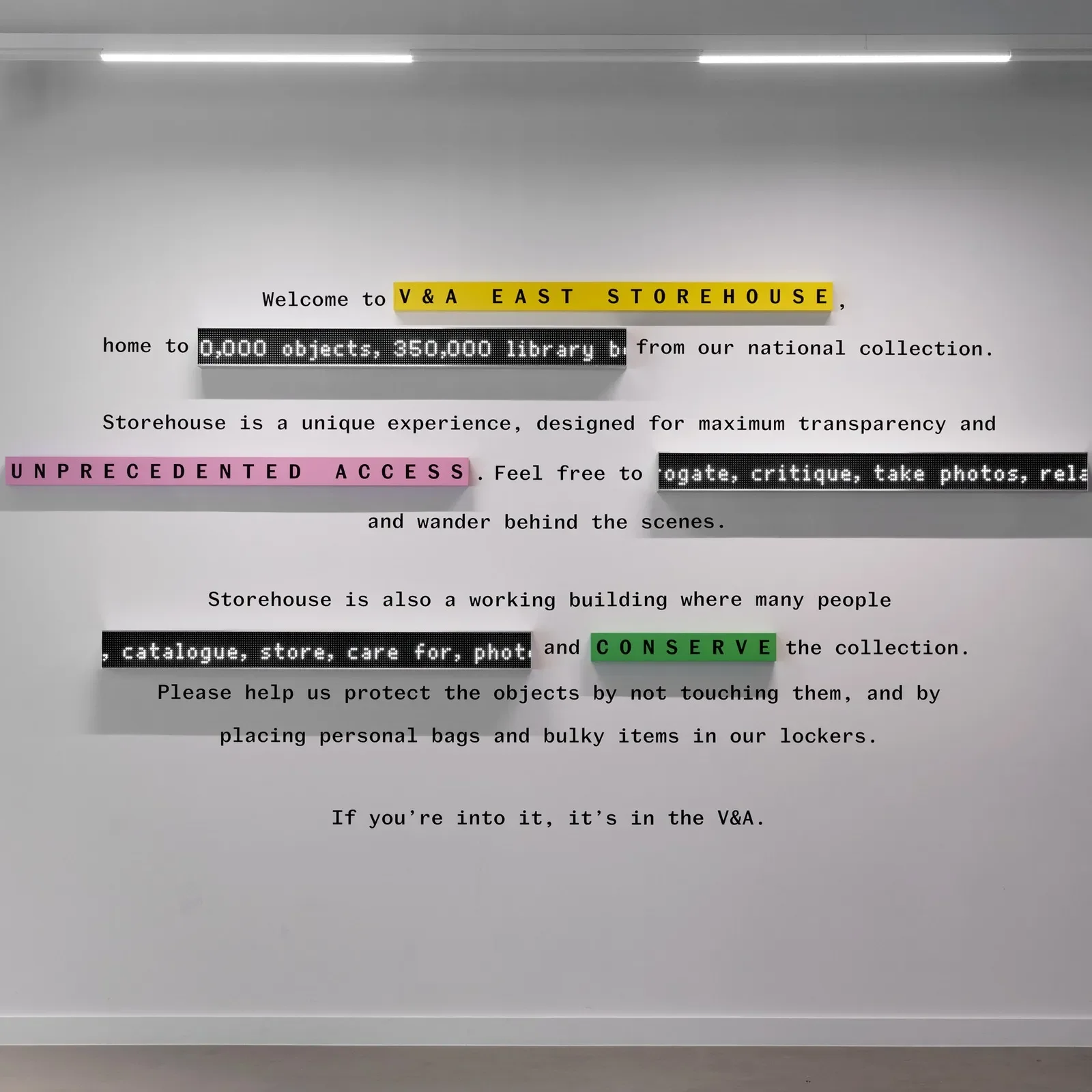 Fieldwork Facility Unveils V&A East Storehouse Wayfinding