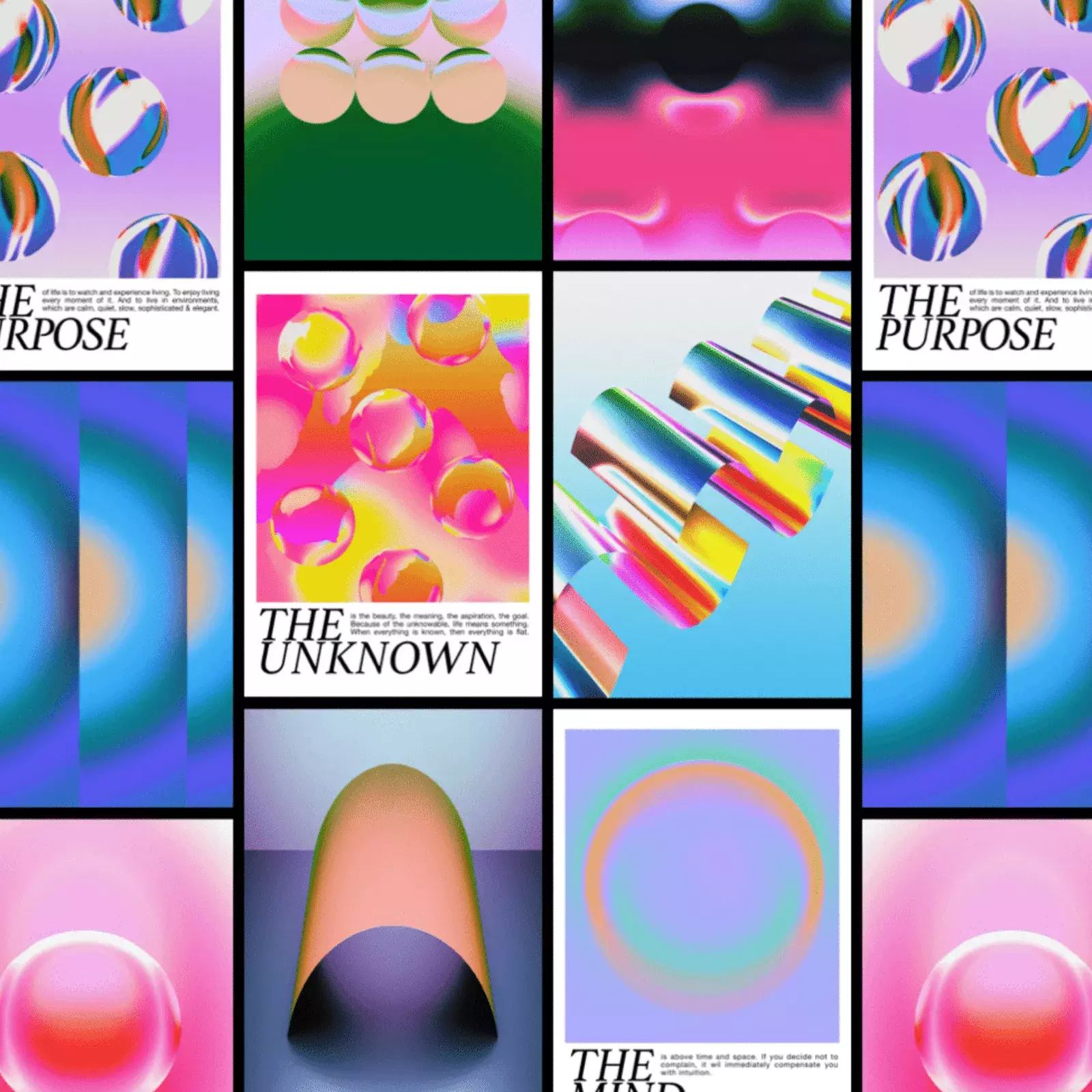 Abstract Art Inspiring Posters