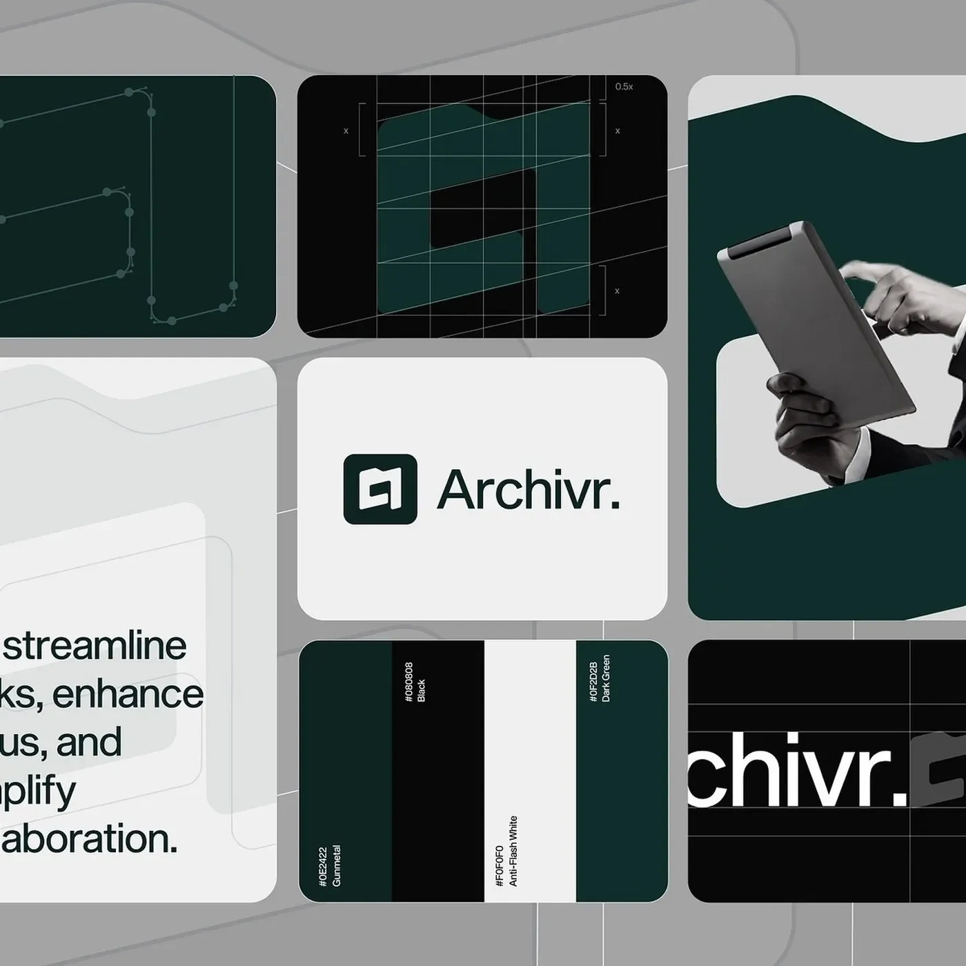 Archivr. branding guidelines — branding visual identity grid layout typography archivr by LAIN Branding