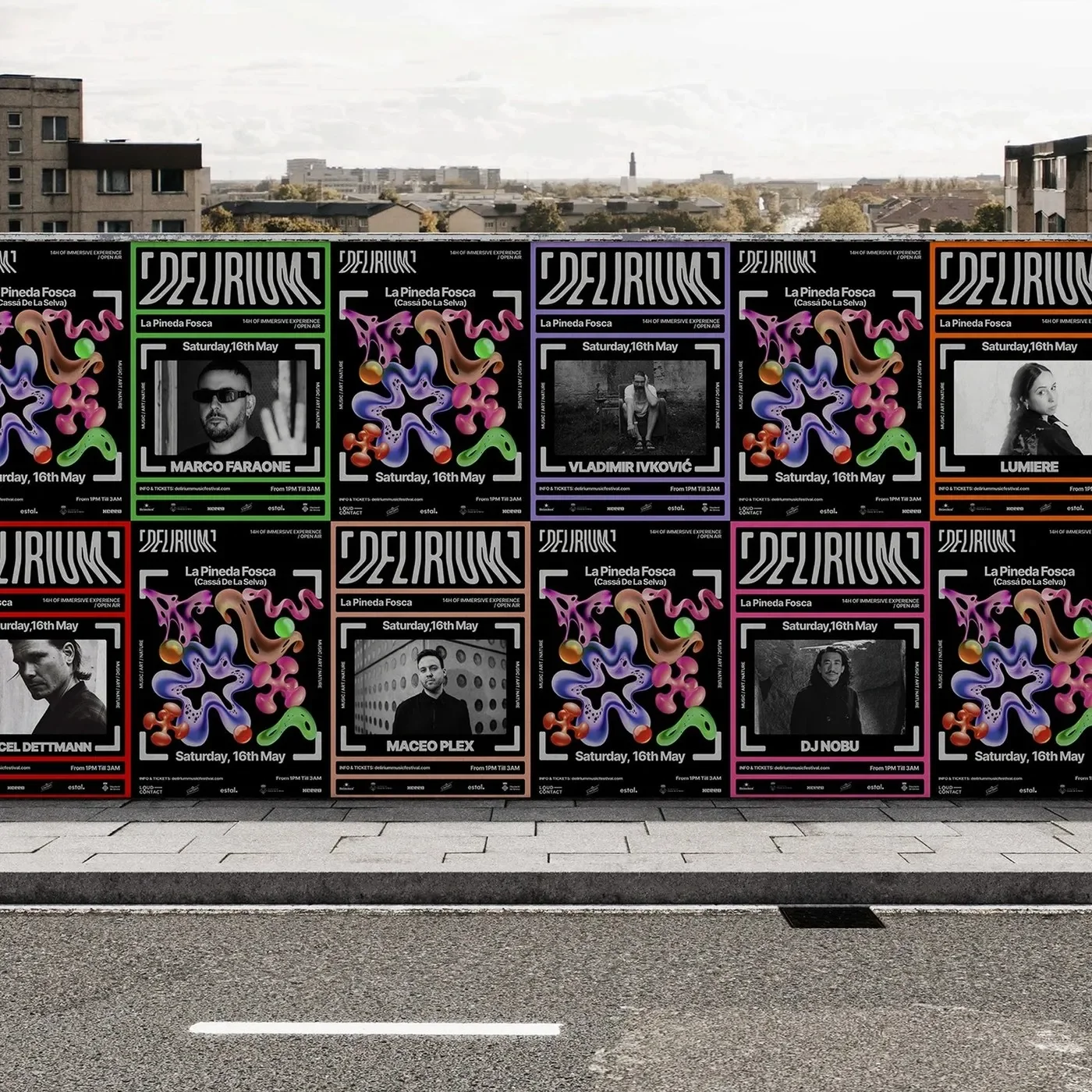Delirium 2026 hero shot — motion design by Berkay Taş