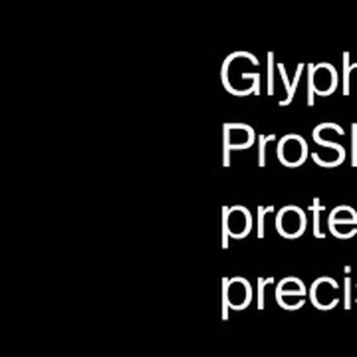 Hero viewport and 3D molecular visualization for Glyphic Biotechnologies in web design by Obys Agency