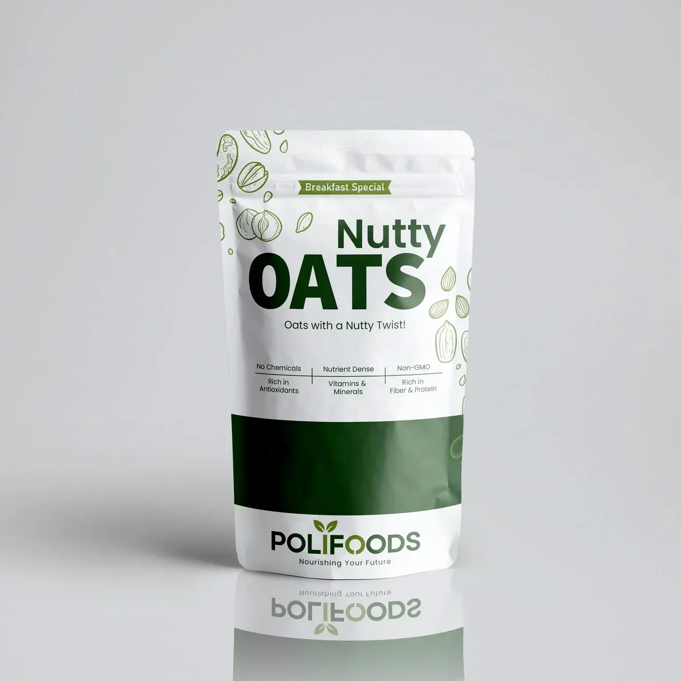 organic food packaging design minimalist bags mockup