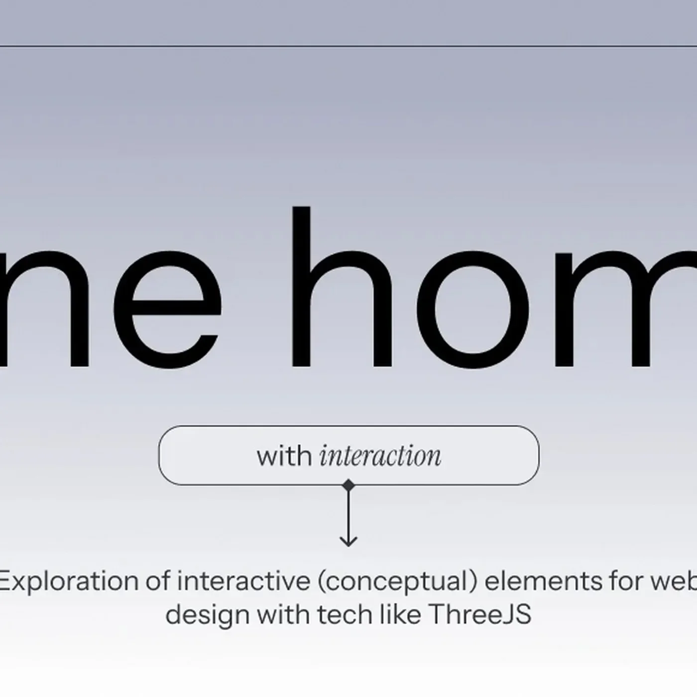 A homepage interactive branding layout grid interface mockup.