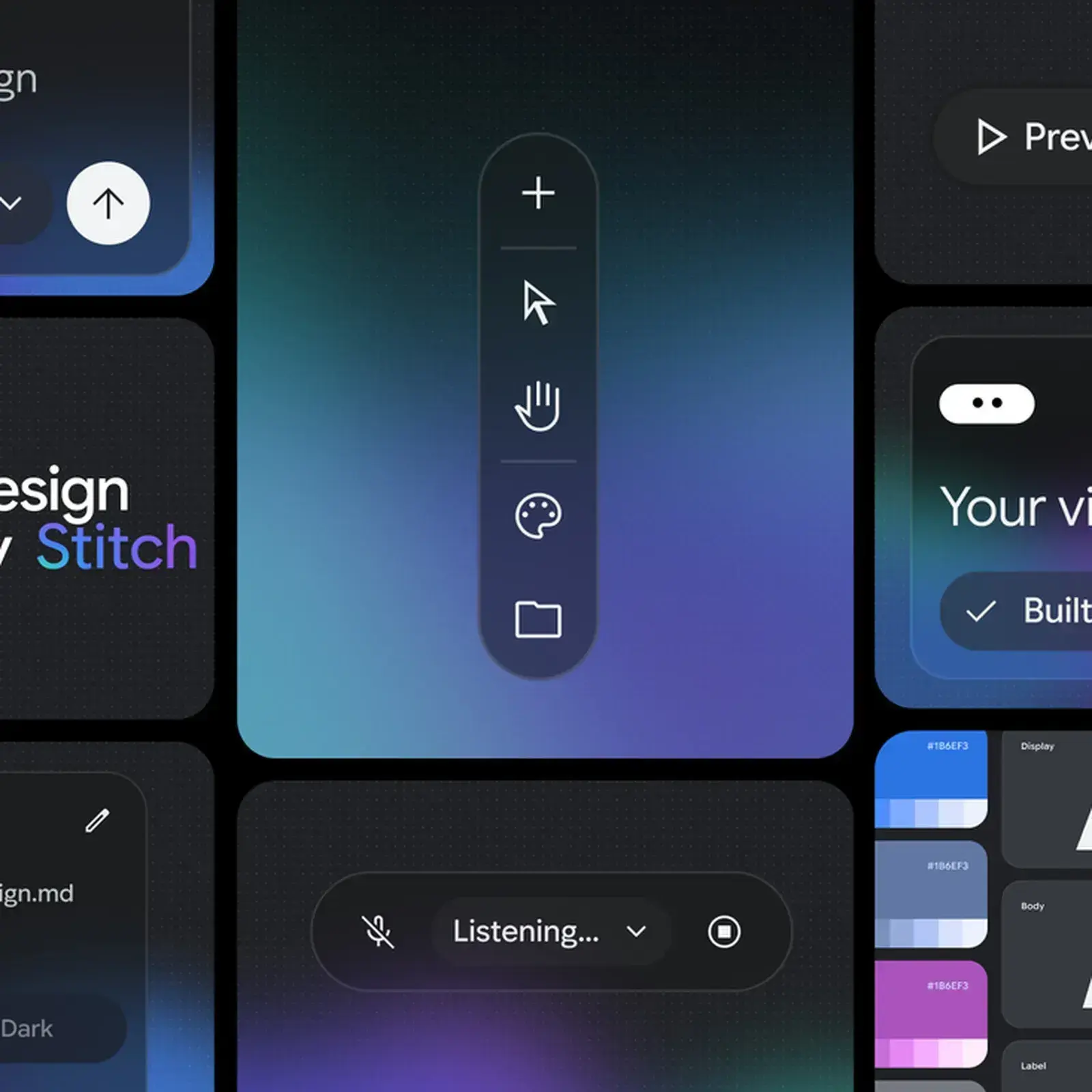 Google Stitch vibe design AI-native canvas interface overview