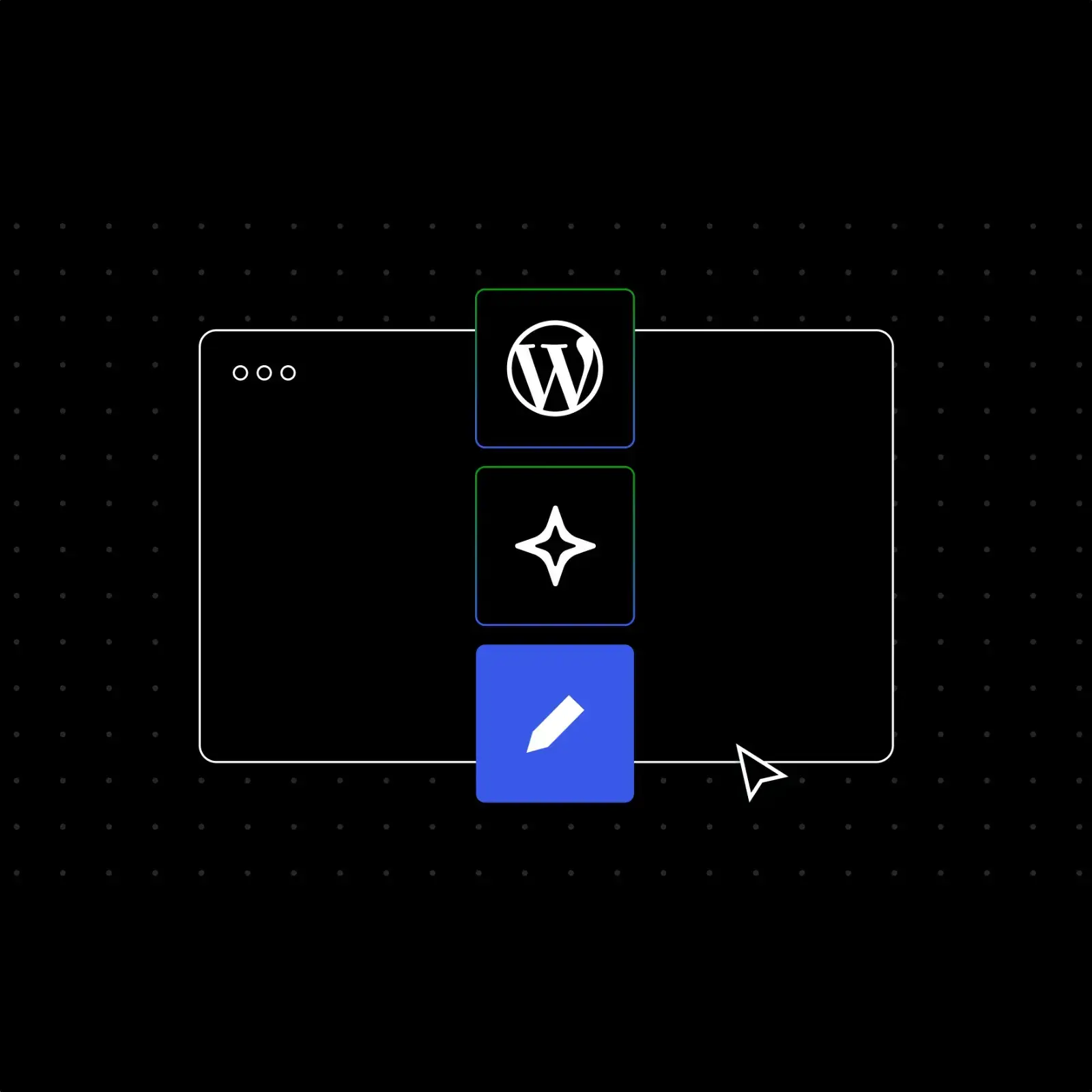 WordPress.com MCP write capabilities interface showing AI agent building site content through natural conversation
