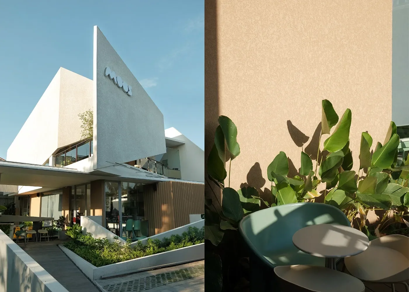 Moos hero architectural facade signage packaging mockup branding