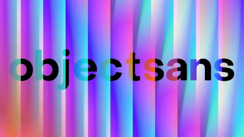 Object Sans Typeface - A Geometric Font
