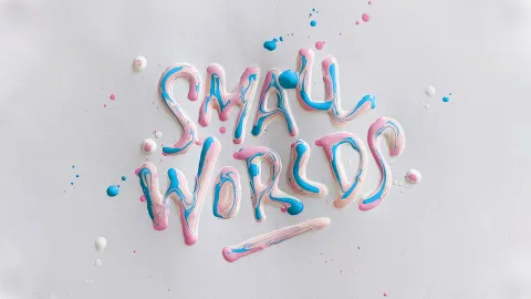 Lettering experiments with wet acrylic