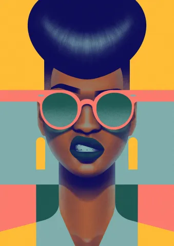 Vivid Illustrative Portraits made in Procreate