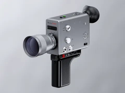 Nizo S 800 Braun Super 8 built-in 3D - Digital Art