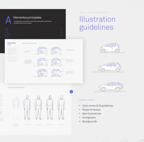 Lūnigo, all digital insurer illustrations for UI