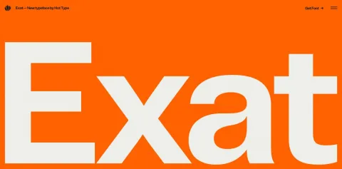 Exat Variable Font Microsite Redefines Type as a Living System