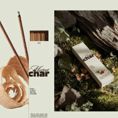 Muted Char's Incense Packaging Looks Like a Found Object