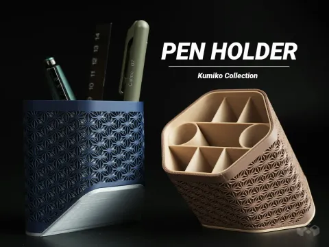 Asanoha Kumiko Pen Holder: A 3D Print for Your Desk