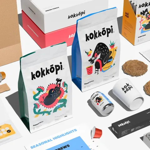Kokkōpi: Bold Coffee Branding by Impro Studio