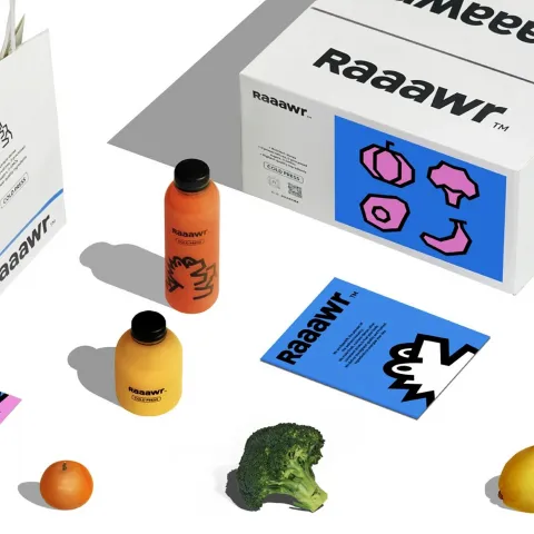 Cold-Pressed Juice Brand: Raaawr Brand Design by lin soso