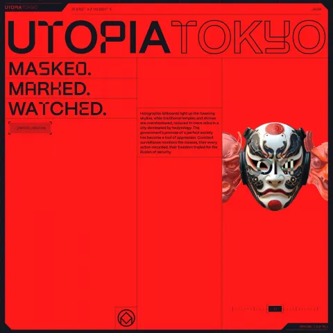 Utopia Tokyo: Interactive Web Design Meets Japanese Masks