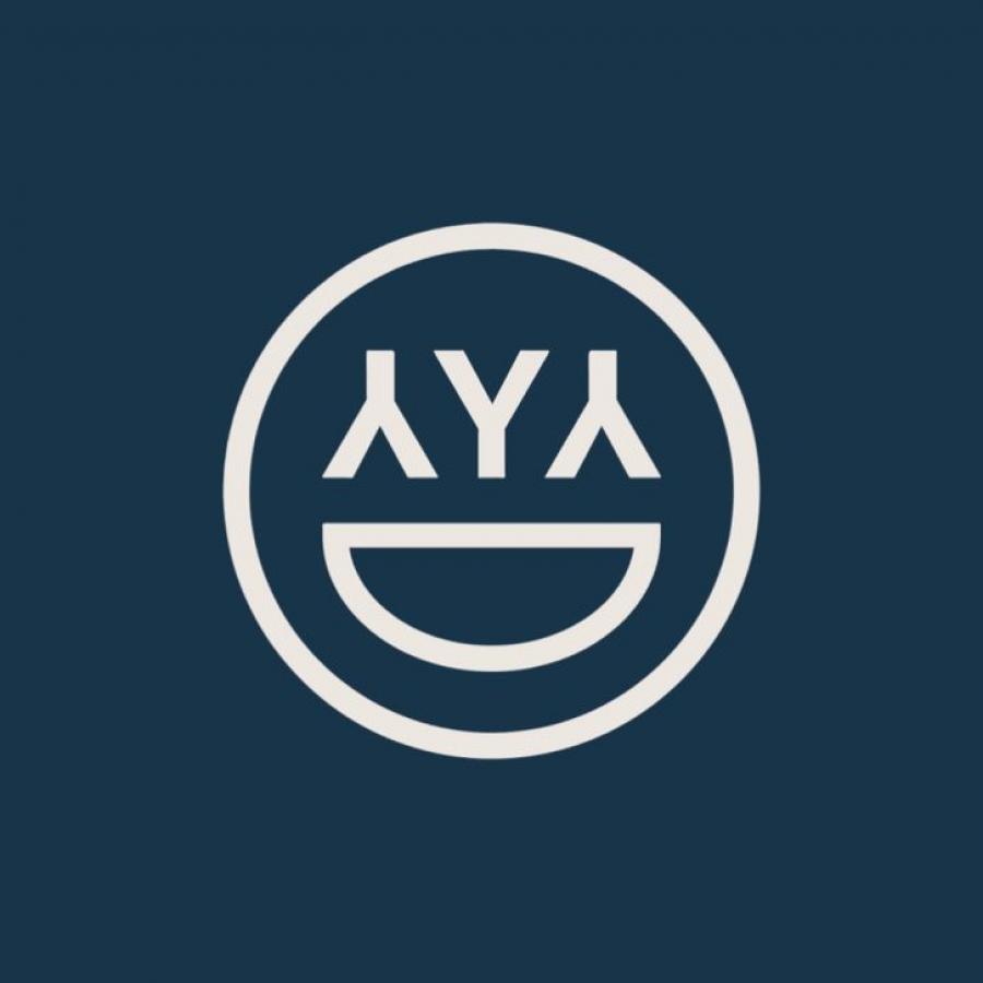 AYA branding hero packaging mockup design