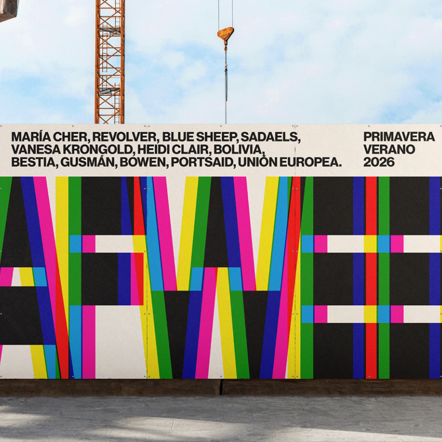 BAFWEEK SS26 branding hero graphic mockup
