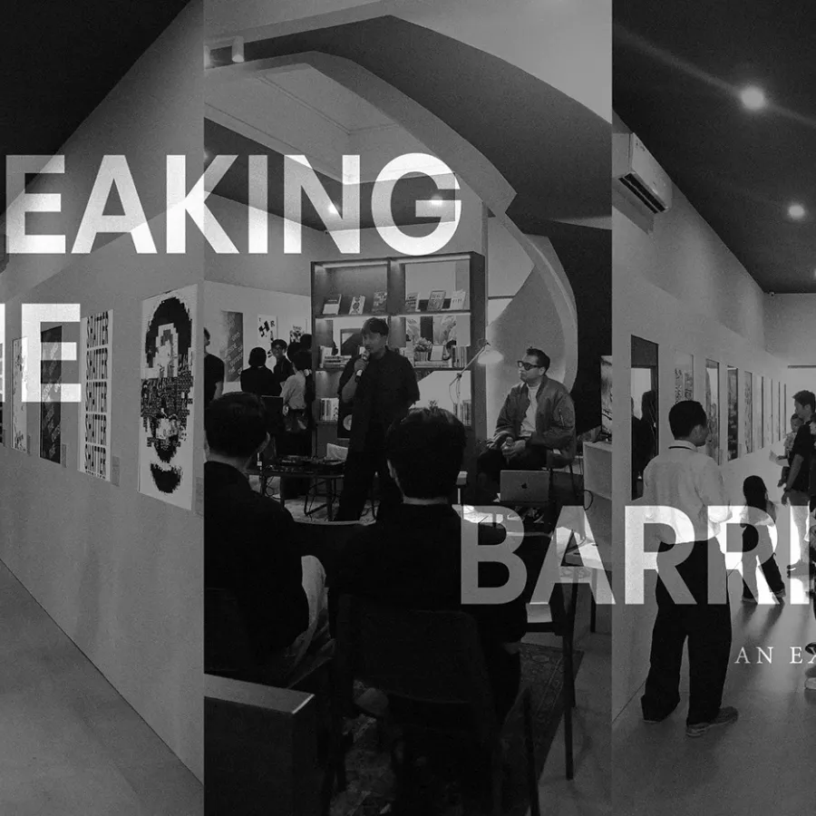 Breaking The Barrier hero exhibition gallery entrance layout motion