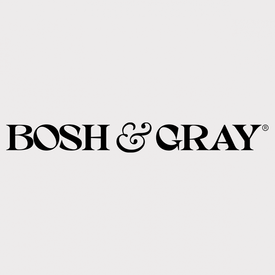 Bosh & Gray branding identity design mockup