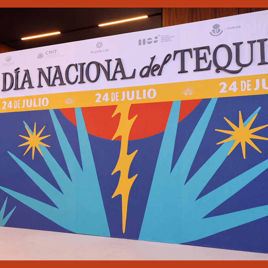 Dia Nacional del Tequila illustration hero poster composition