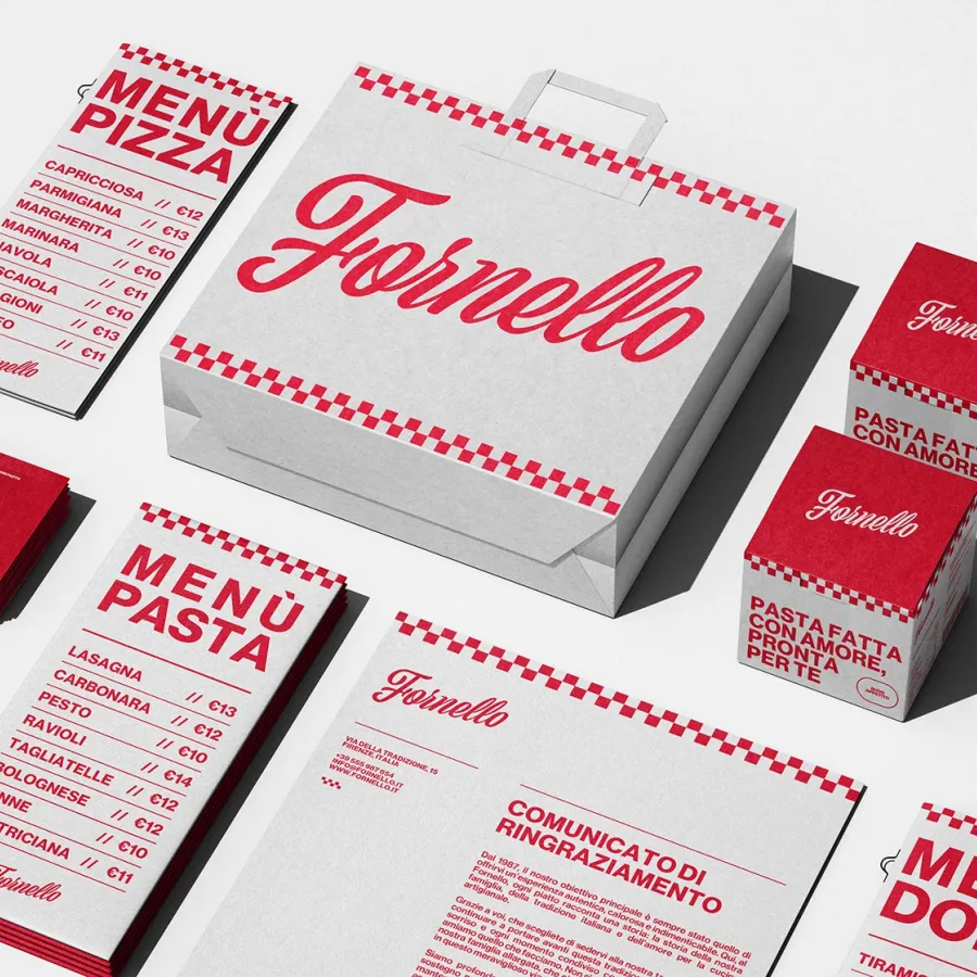 Fornello branding hero packaging mockup design